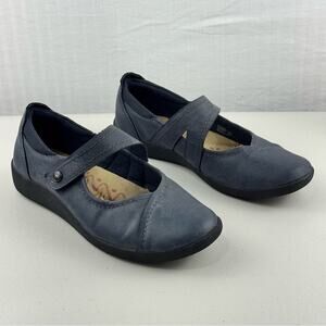 Earth Spirit Tabi Mary Jane Blue Vegan Leather Casual Shoes Women's 8.5 EUR 40
